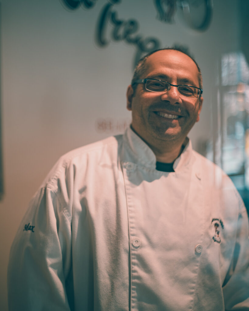 Max, Italian guy, is the owner of Tre Galli Gelato Caffe in Vancouver
